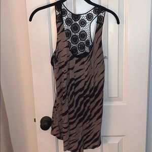 Tank top zebra pattern